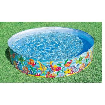 Бассейн с жесткими бортами детский Intex 183x38 см Intex 56452