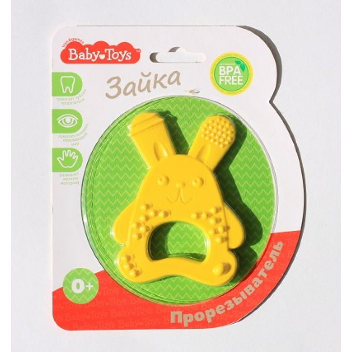 Прорезыватель Baby Toys "Зайка" арт.04135