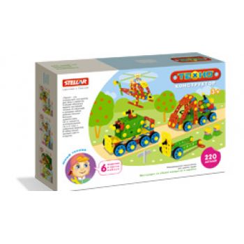 Конструктор "Техно" (Военный набор, 220 деталей), 02033