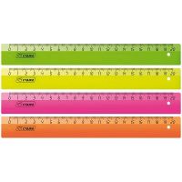 Линейка 20см., флуоресцентная, 4 цвета ЛН11