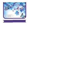 Папка для тетрадей, А5 молния вокруг пласт ПМ-А5-04 Орхидеи и бабочки