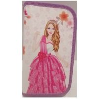 Пенал двухсекционный большой 190/105 Принцесса в цветах