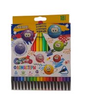 Фломастеры 18 цветов "deVENTE. Trio" трехгран.корп. 5082918,