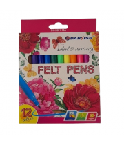 Фломастеры 12 шт. для мальчиков в каронной упаковке 1/12, DV-3601-12A