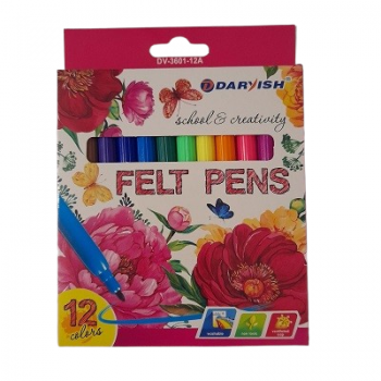 Фломастеры 12 шт. для мальчиков в каронной упаковке 1/12, DV-3601-12A