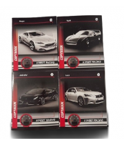 Тетрадь общая (скоба), ф.170х205, клетка, 48л.,4+0,СЛ, серия Стритрейсинг