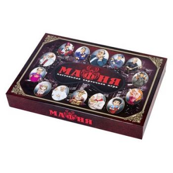 Карточная игра «Мафия» с масками в коробке арт.02620