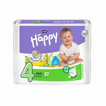 Подгузники Bella Baby Happy Maxi 4 (8-18 кг) 27 шт