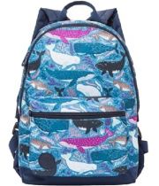 Рюкзак молодежный Grizzly  "Киты" арт. RX-023-3/1