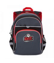 Рюкзак школьный Grizzly RB-157-3/1 черный - красный